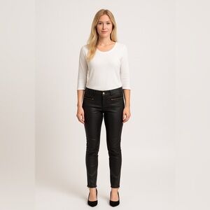 Black Straight Leg Women's Pants